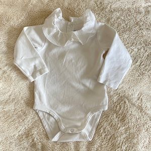 Jacadi white bodysuit. 12 month.